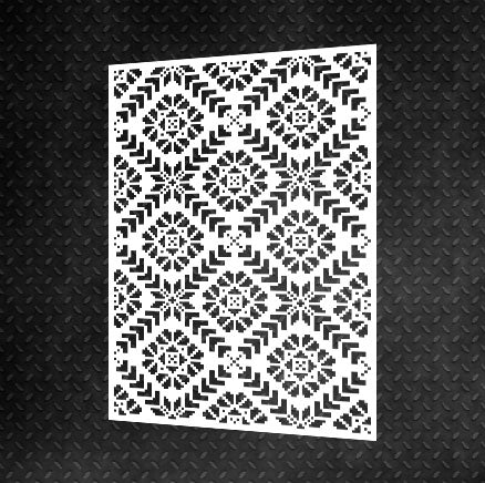 Decor with a shower: stencil "Vysyvanka" for stylish wall decoration 0.3-1 mm (Z00008)