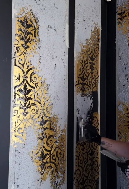 Decor with the charm of the East - stencil DFA for paint and plaster 0.3-1 mm (V000035-d)