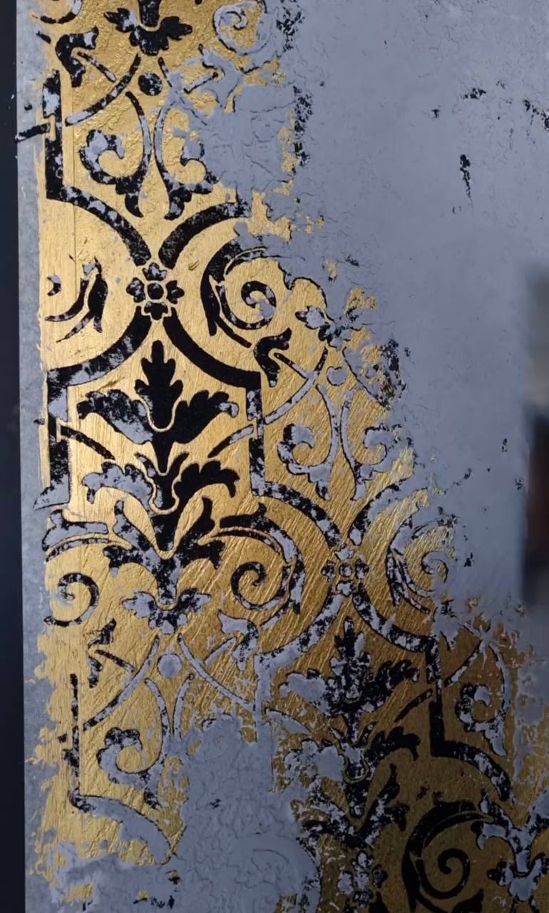 Decor with the charm of the East - stencil DFA for paint and plaster 0.3-1 mm (V000035-d)