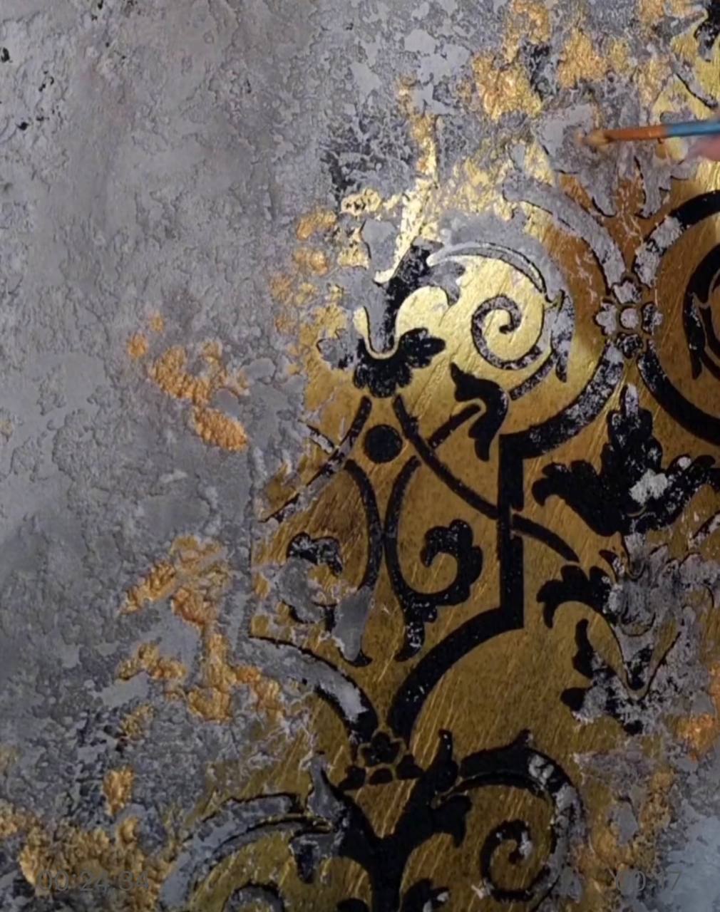 Decor with the charm of the East - stencil DFA for paint and plaster 0.3-1 mm (V000035-d)