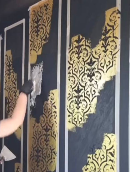 Decor with the charm of the East - stencil DFA for paint and plaster 0.3-1 mm (V000035-d)