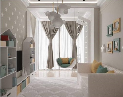 Decorative stencil DFA Stars - a stylish design for a children's room 0.3-1 mm (E00066)