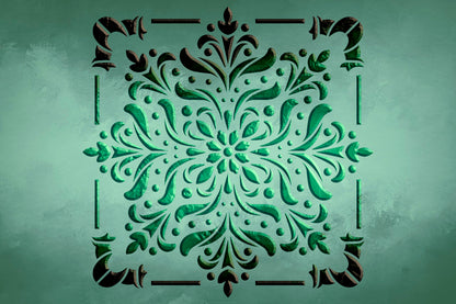 Decorate easily: stencil DFA Square pattern for your home 0.3-1 mm (K00123)