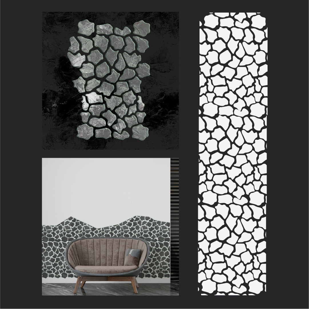 DFA Masonry Stencil – a quick and effective way to decorate walls with plaster and paint 0.3-1 mm (F00020)