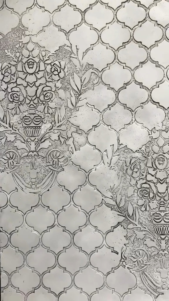 DFA Set of stencils for decorating walls (East 9 + Damascus 26) for plaster and paint 0.3-1 mm (N00074)