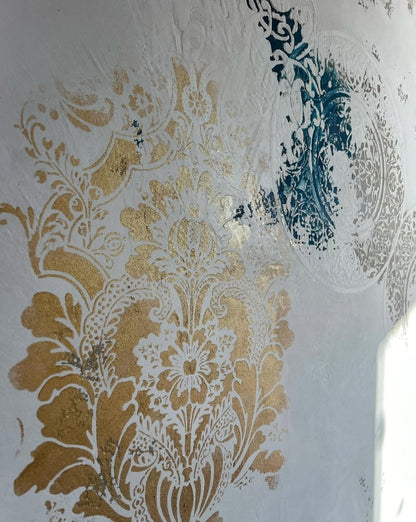 DFA Set of stencils (Oriental 21 + Round 14 + Damascus 25) for plaster and paint 0.3-1 mm (N00065)