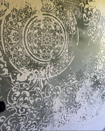 DFA Stencils for walls (Square 131 + Round 14 + Eastern 21) for plaster and paint 0.3-1 mm (N00127)