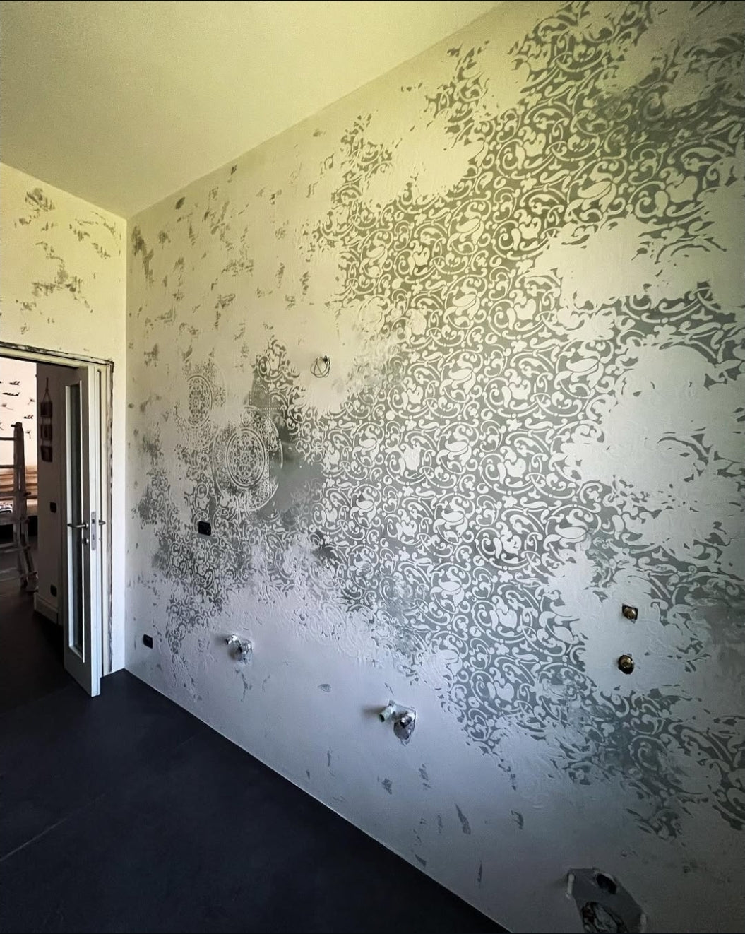 DFA Stencils for walls (Square 131 + Round 14 + Eastern 21) for plaster and paint 0.3-1 mm (N00127)