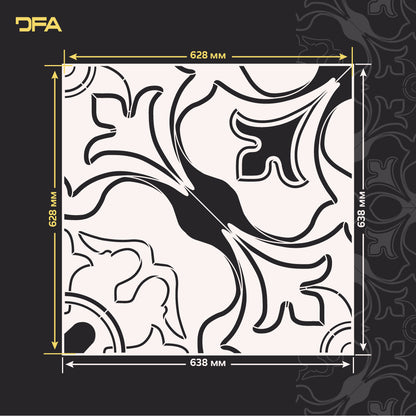 Designer interior with your own hands - stencil DFA Square pattern 0.3-1 mm (K00126)