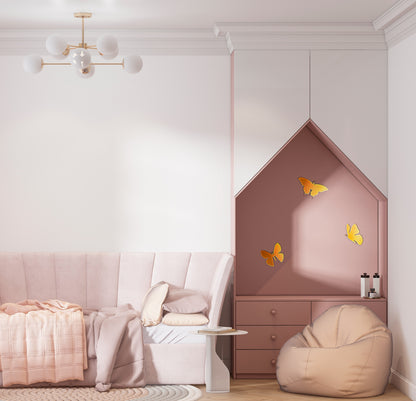 Mirror Butterflies DFA: Add lightness and light to your space, 3 pcs (YA00003)
