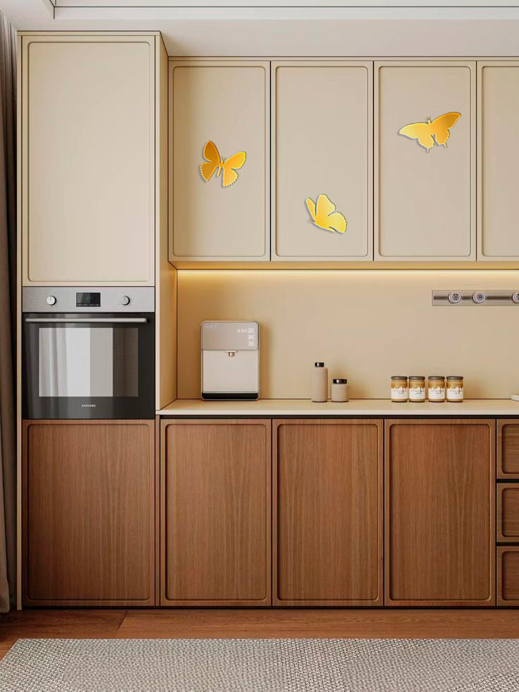 Mirror Butterflies DFA: Add lightness and light to your space, 3 pcs (YA00003)