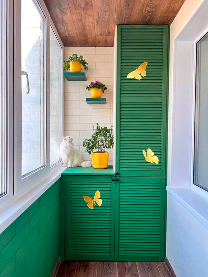 Mirror Butterflies DFA: Add lightness and light to your space, 3 pcs (YA00003)
