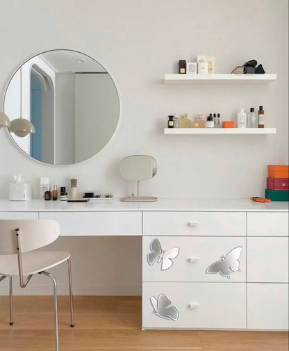 Mirror Butterflies DFA: Add lightness and light to your space, 3 pcs (YA00003)
