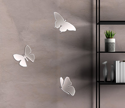 Mirror Butterflies DFA: Add lightness and light to your space, 3 pcs (YA00003)