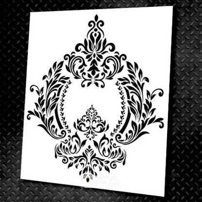 Elegance and style: Damascus stencil for decorative plaster 0.3-1 mm (D00027)