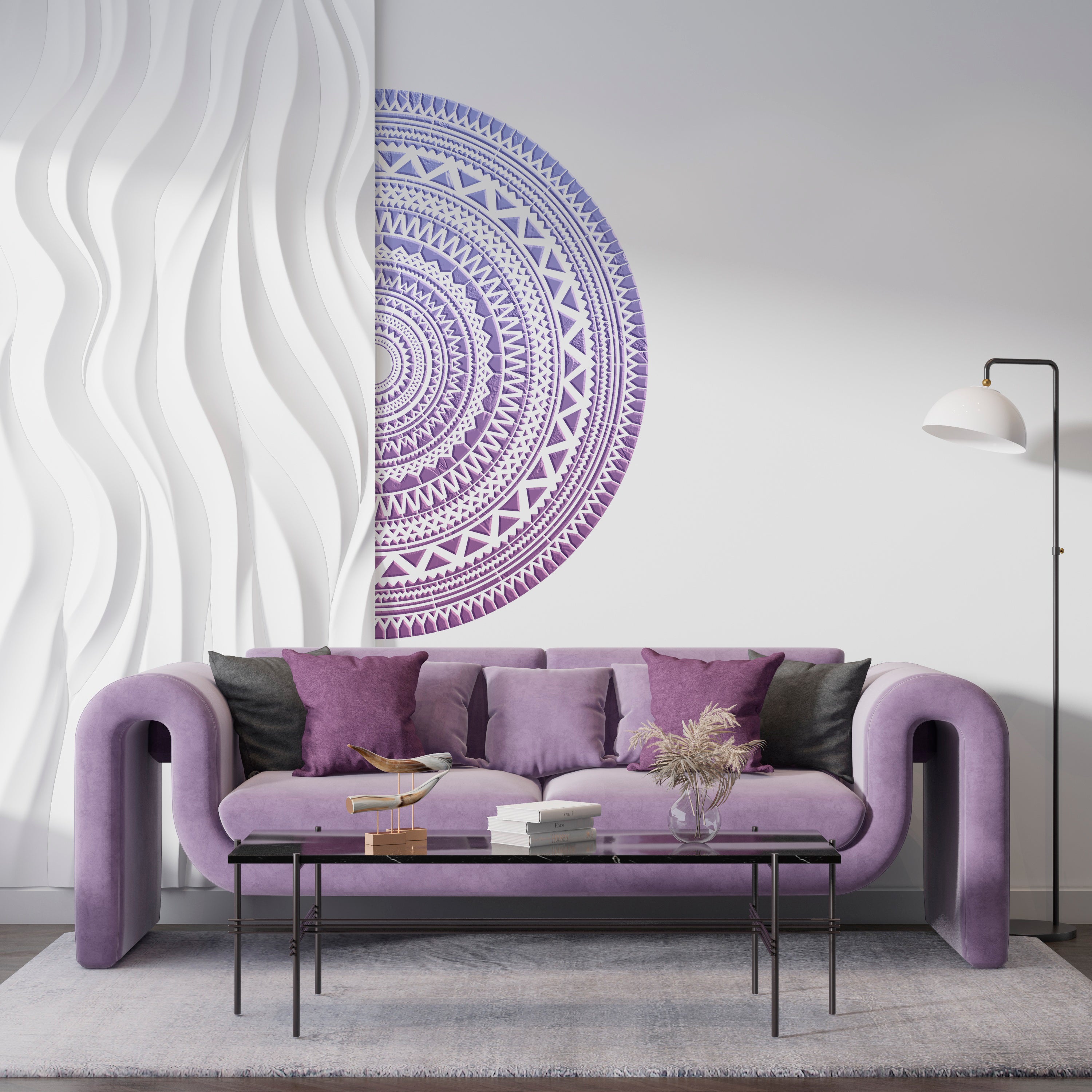 Elegant and stylish stencil DFA Round pattern for wall painting 0.3-1mm (C00128)