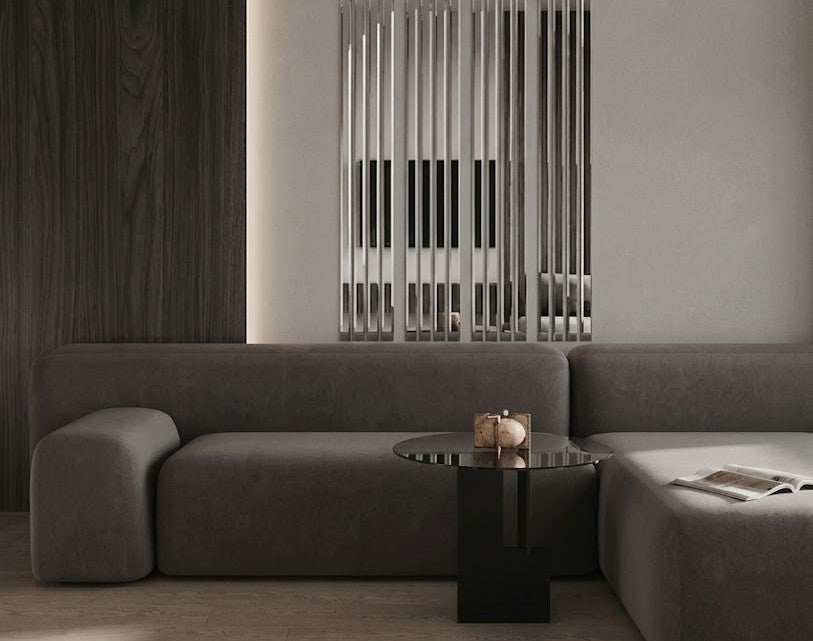Set 5 Mirror Wall Decor Gauge Strips DFA (Silver stripes on the wall) Size 3.1m - 10-30mm (Y00005)