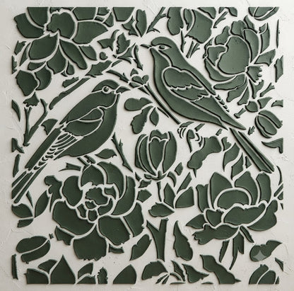 DFA Reusable Stencil "Nature" for Plaster and Paint 0.3–1 mm – William Morris Collection (P00181)