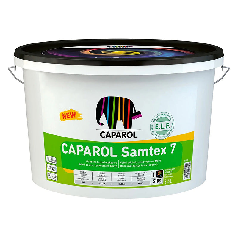 Interior latex paint Caparol Samtex 7 E.L.F. Base 1 silky-matte, 2.5 l
