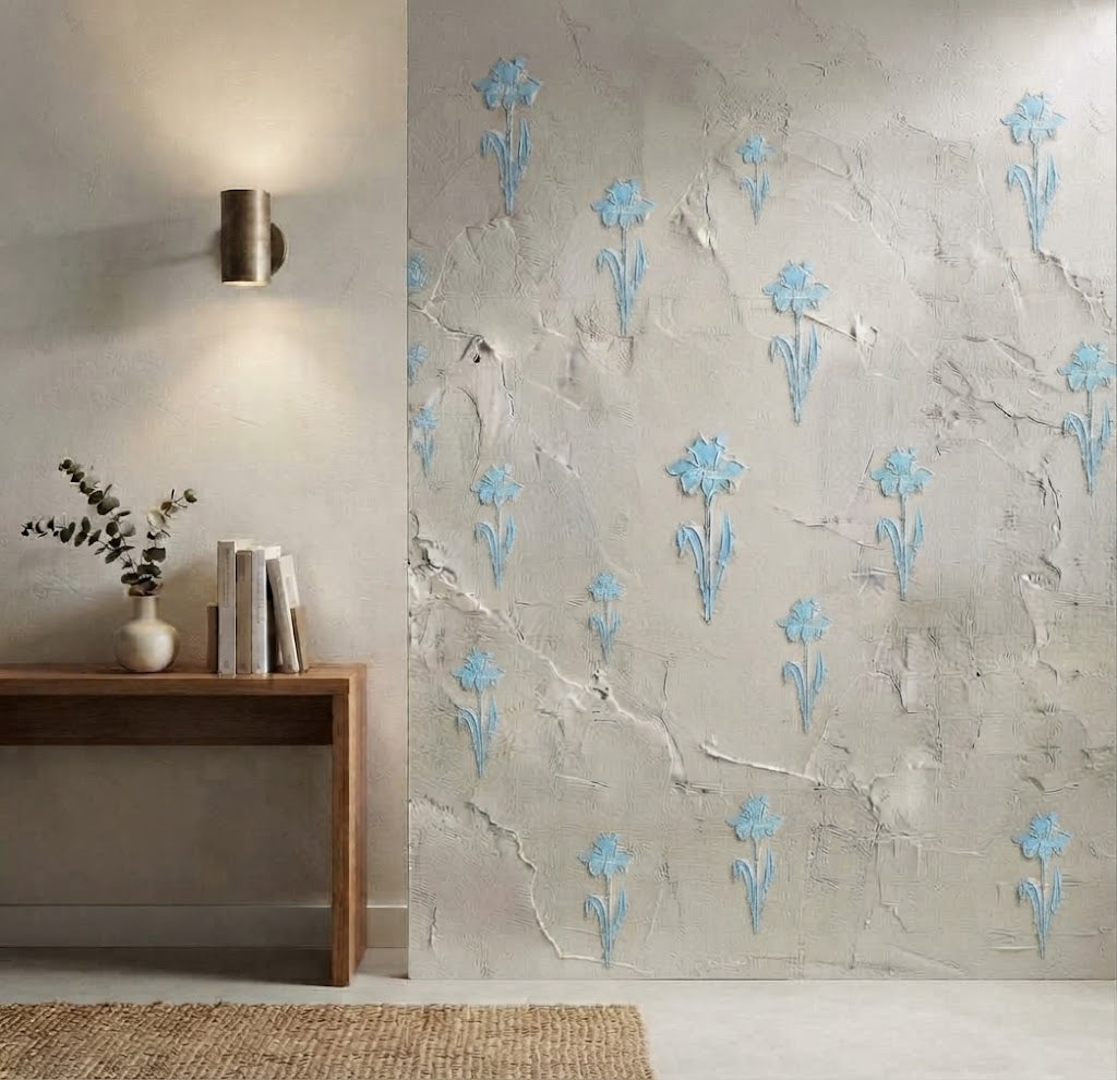 DFA "Flower" Stencil for Decoupage on Interior Decor Items (P00202)