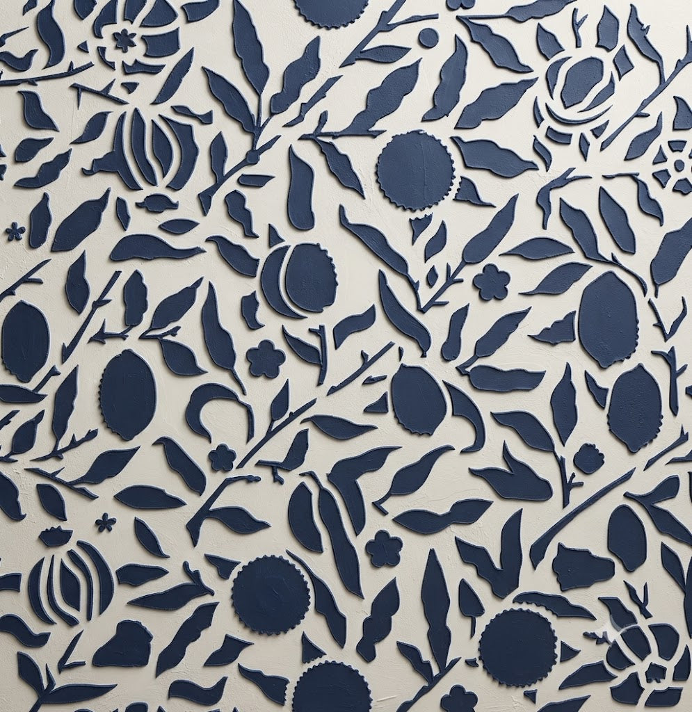 DFA Reusable Stencil "Nature" for Plaster and Paint 0.3–1 mm – William Morris Collection (P00188)