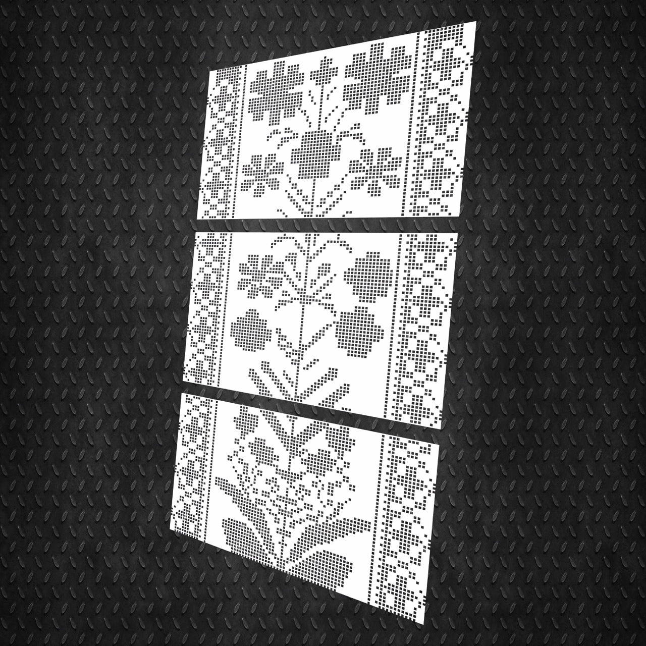 Ethno Stencil DFA Embroidery for plaster and paint 0.3-1mm (Z00034)