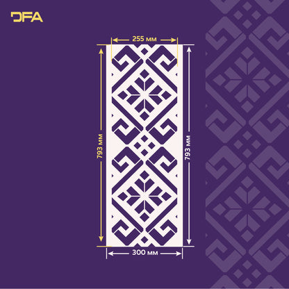 Geometric stencil DFA - style and originality in the interior 0.3-1 mm (G00153)