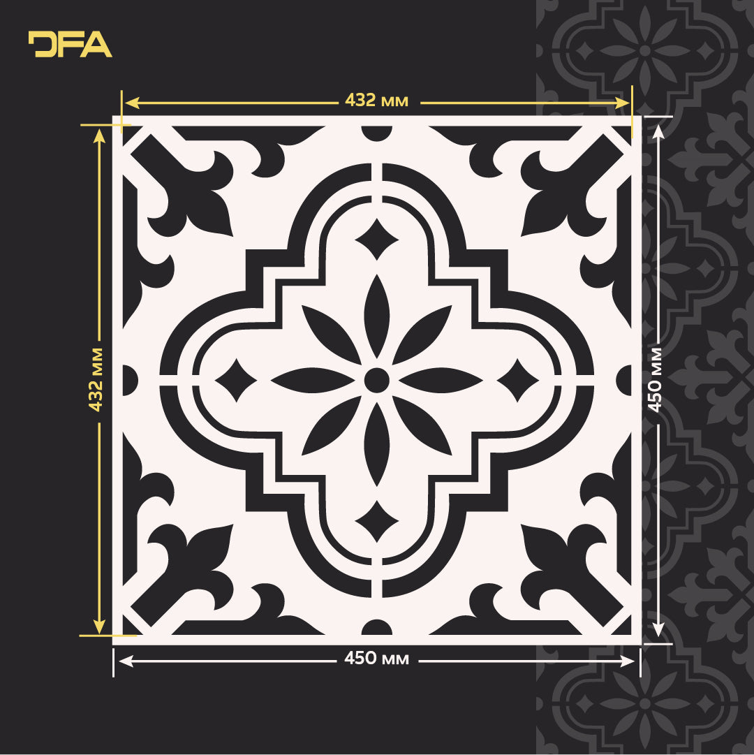Luxury Interior DFA Stencil Square Pattern 0.3-1mm (K00116)