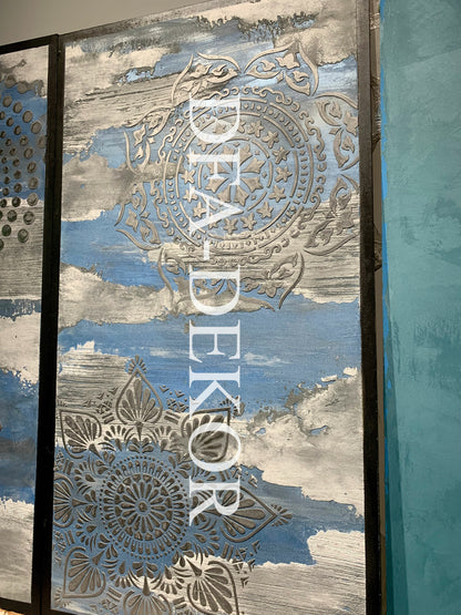 Stencil DFA for decoration Round pattern 7 for plaster and paint 0.3-1mm (С00007)
