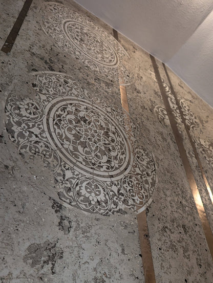 DFA Stencil Set 2 pcs. – Oriental and Round Patterns for Walls and Furniture 0.3-1 mm (N00148)