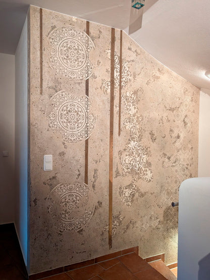 DFA Stencil Set 2 pcs. – Oriental and Round Patterns for Walls and Furniture 0.3-1 mm (N00148)