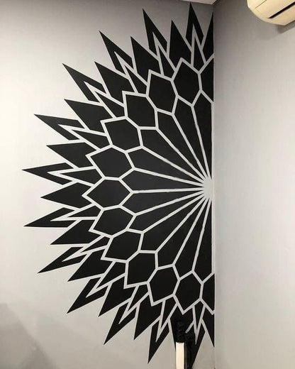 Beautiful and convenient stencil DFA Round pattern for wall painting 0.3-1 mm (C00126)
