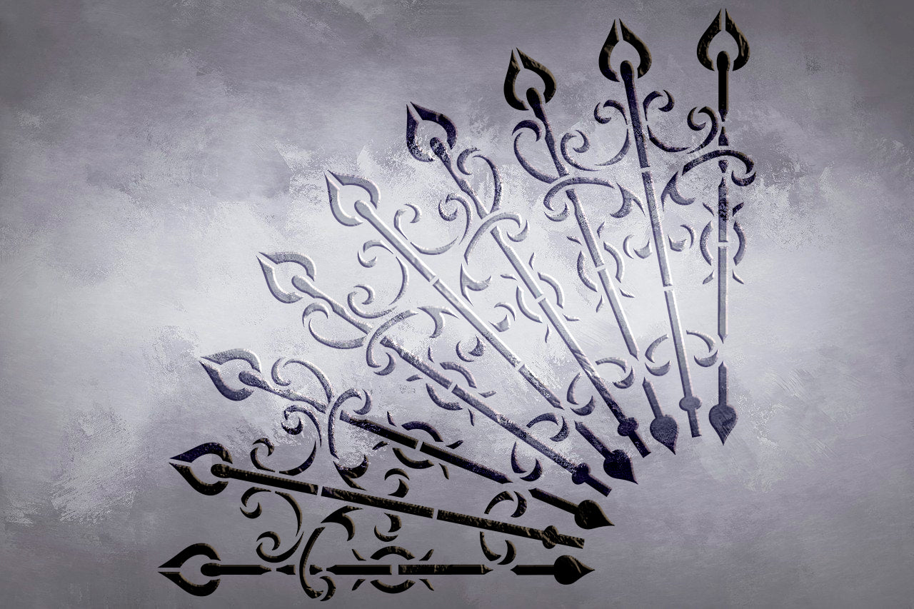 Round stencil DFA - exquisite design without complications 0.3-1 mm (C00119)