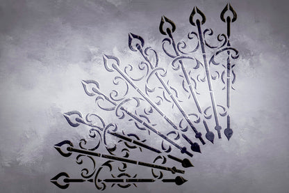 Round stencil DFA - exquisite design without complications 0.3-1 mm (C00119)