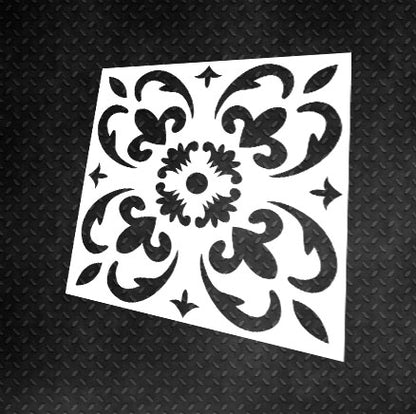 Quality stencil for decoration DFA square pattern, for putty and paint, 0.3-1mm (K00050)