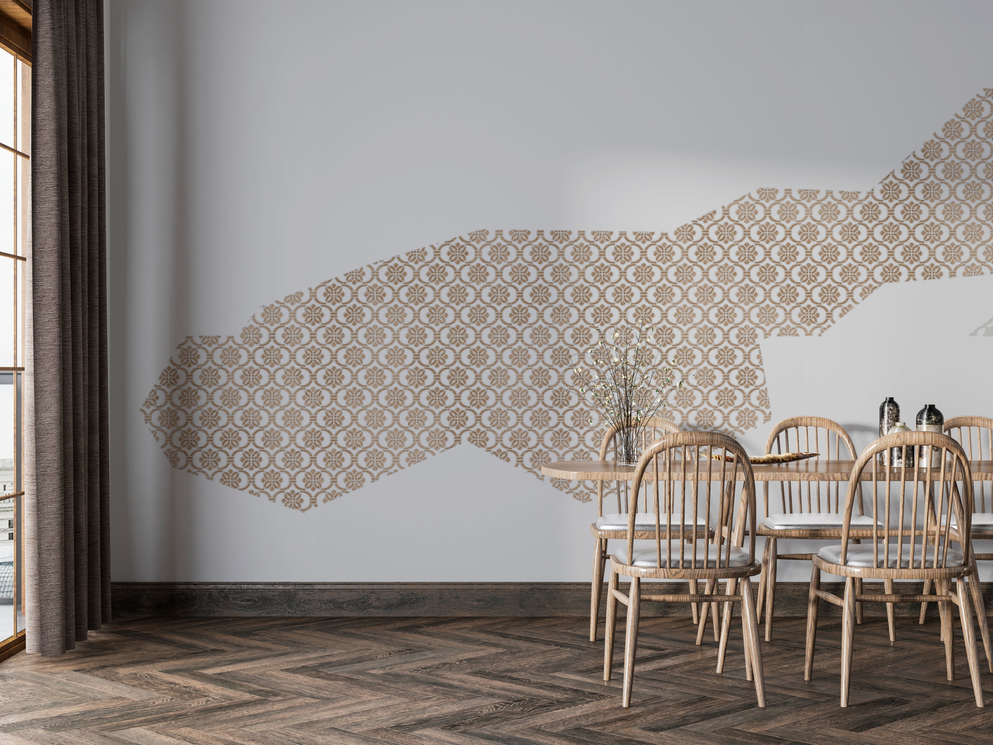 Easy creation of oriental decor with DFA stencil 0.3-1 mm (V00086)