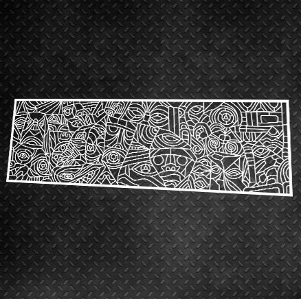 Reusable stencil for decorative plaster Loft 21 (L00021)