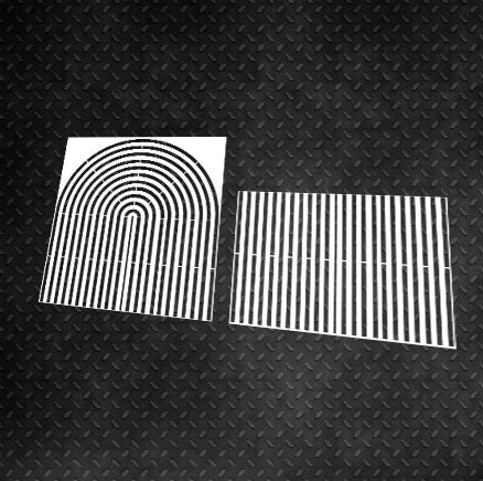 Reusable stencil for decorative plaster Arch Loft 22 from 2 parts (L00022)