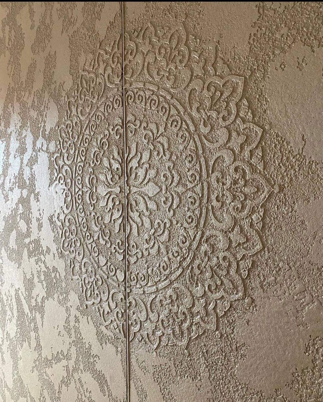 Master class: Thick-layer decorations in the stencil technique (Experience working with stencils, creating a composition)