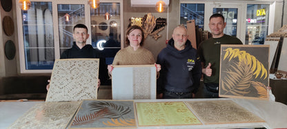 Master class: Thick-layer decorations in the stencil technique (Experience working with stencils, creating a composition)