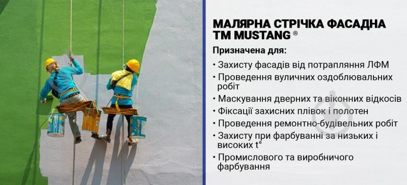 Masking tape front Mustang Blue 48mm*50m