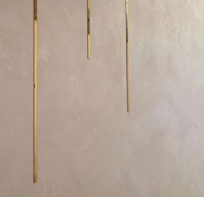 Set of 11 Mirror Wall Decor Sticker Magic Stripes DFA (Gold Stripes for Wall) Size 15m - 10mm/12mm/15mm/18mm (Y00011)