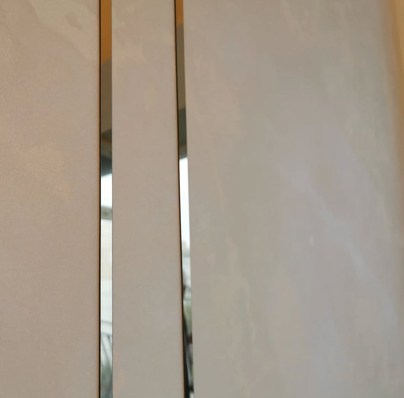 Set of 2 Mirror Wall Decor Sticker DFA Magic Stripes (Silver Wall Stripes) Size 5m - 20mm/25mm/30mm/ (Y00002)