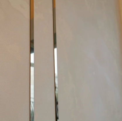 Set of 3 Mirror Wall Decor Sticker DFA Magic Stripes (Silver Wall Stripes) Size 10m - 10mm/12mm/15mm/18mm (Y00003)