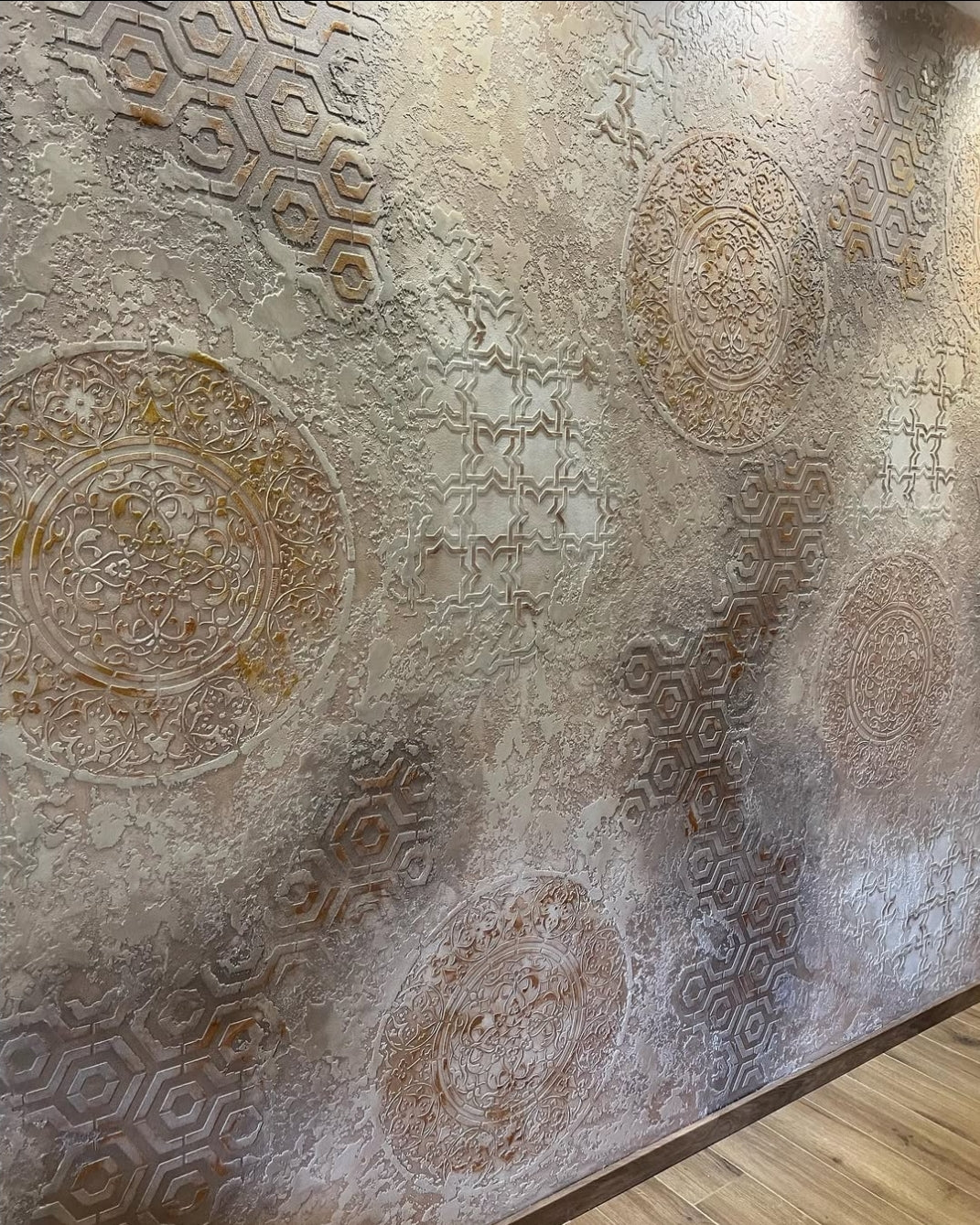 Set for wall decoration DFA (Geometry 25 + Geometry 3 + Round 14) for plaster and paint 0.3-1 mm (N00049)