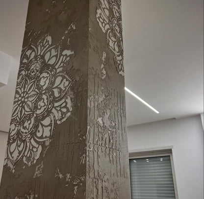 Set for wall decoration DFA (Geometry 71 + Round 117) for plaster and paint 0.3-1 mm (N00086)