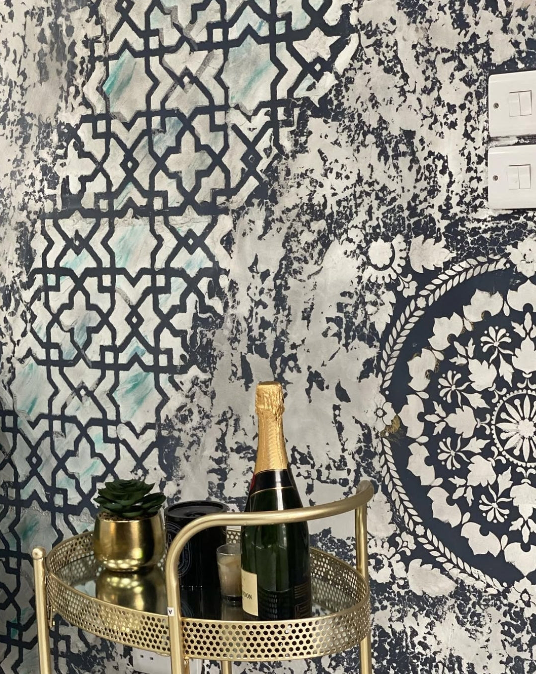 DFA wall decoration set (Square 13 + Damask 22 + Oriental 72) for plaster and paint 0.3-1 mm (N00072)