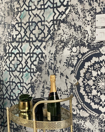 DFA wall decoration set (Square 13 + Damask 22 + Oriental 72) for plaster and paint 0.3-1 mm (N00072)