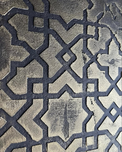 Set for plaster and paint wall decoration 10 DFA stencils (Oriental pattern 72 + Round pattern 14) 0.3-1 mm (N00010)