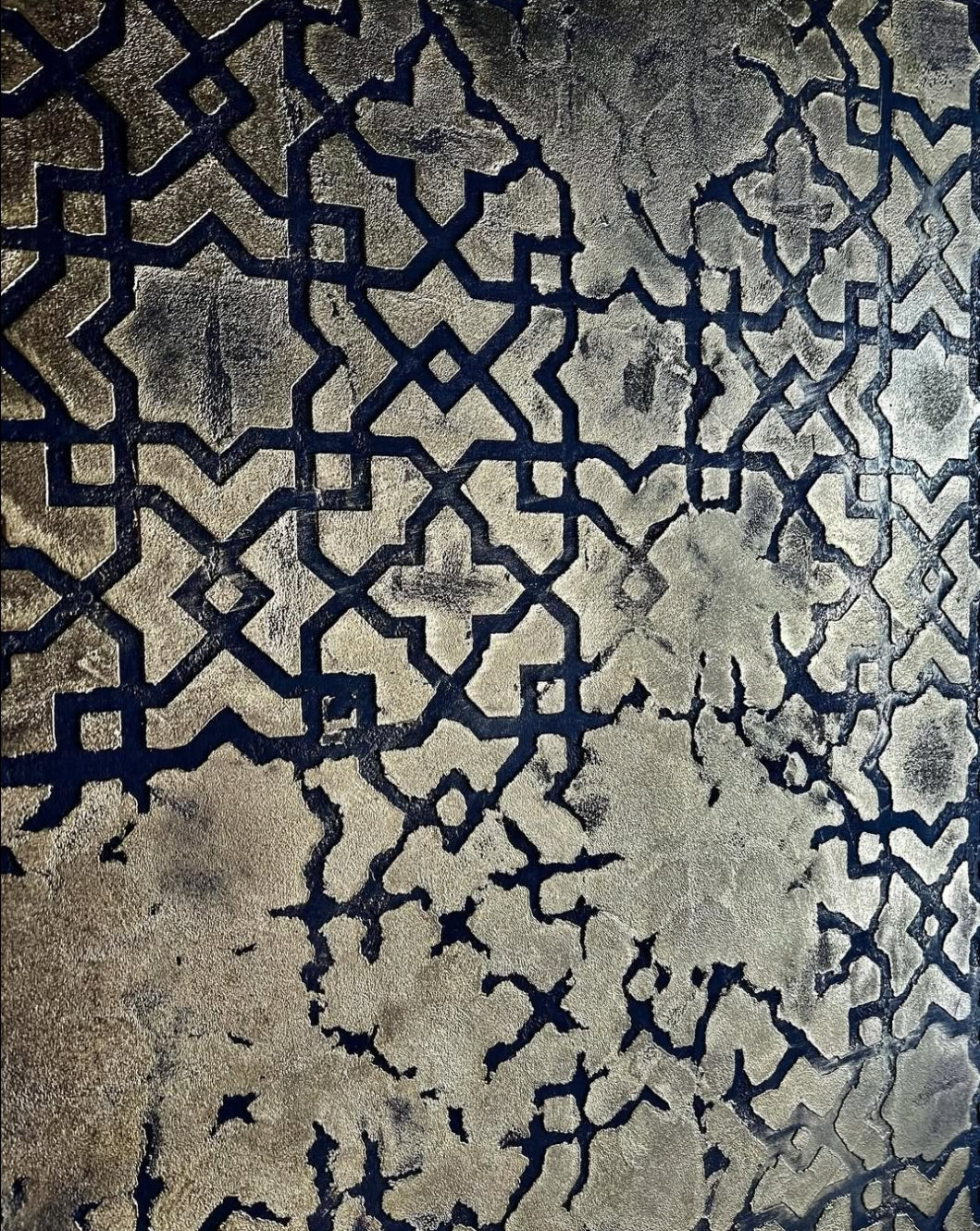 Set for plaster and paint wall decoration 10 DFA stencils (Oriental pattern 72 + Round pattern 14) 0.3-1 mm (N00010)